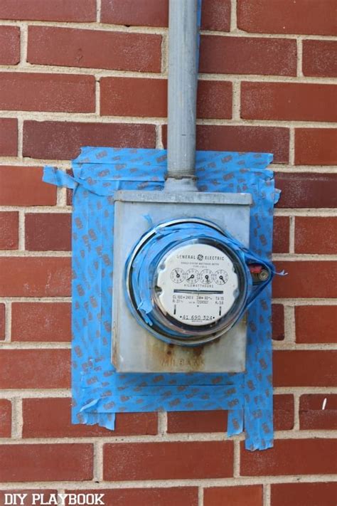 paint electrical box outside house